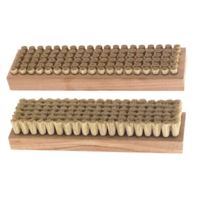 Scrub Brush, ESD,Block, Hog Bristles/Wood, 7-1/4"OAL